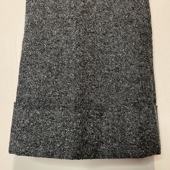 LOFT- “Marisa” Wool Silk Blend Low Rise Wide Leg Flare Cuffed Dress Pants Size 4 - Picture 4 of 9